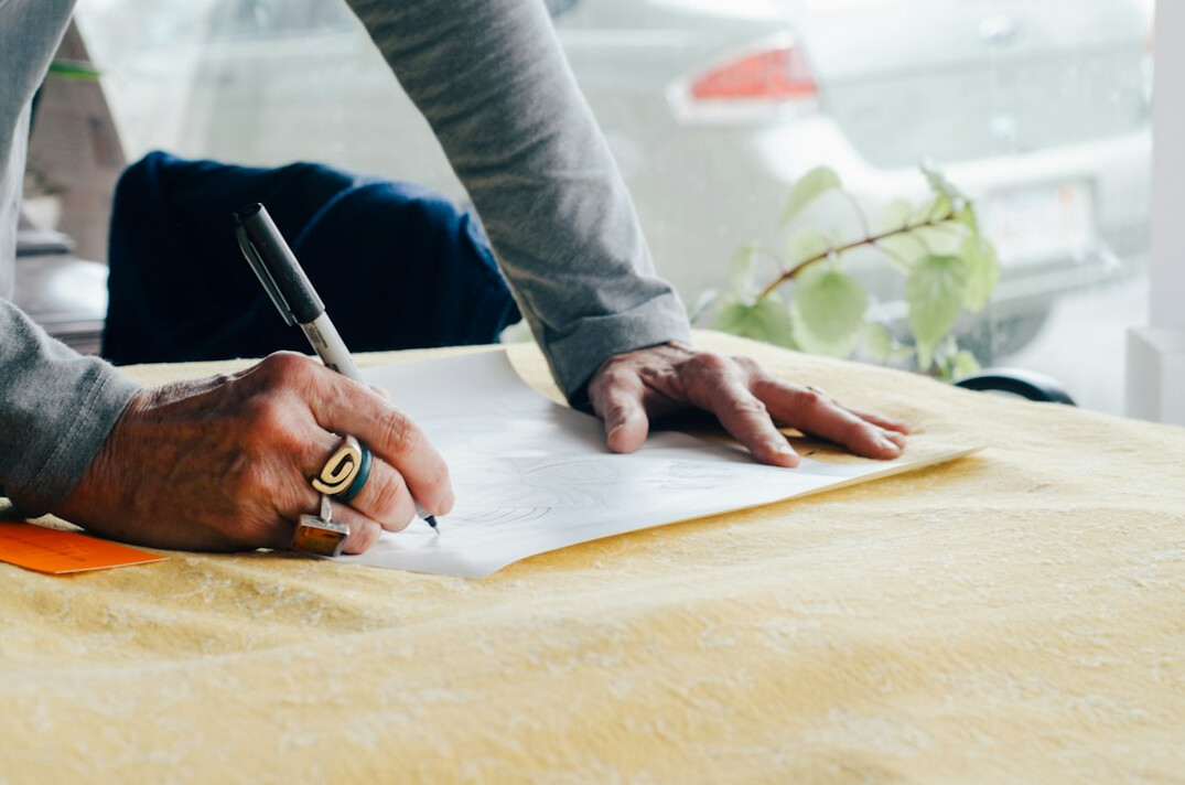 person reviewing insurance papers